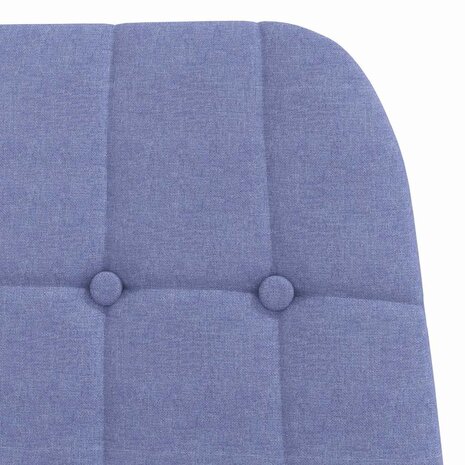 Relaxstoel stof jeansblauw 6