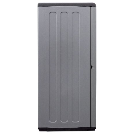 Tuinkast 102x37x84 cm polypropeen grijs en zwart 5