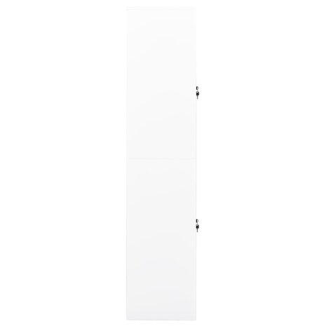Kantoorkast 90x40x180 cm staal wit 3