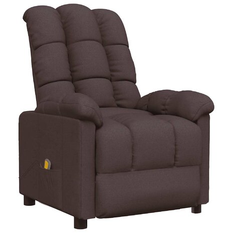 Massagestoel stof donkerbruin 2