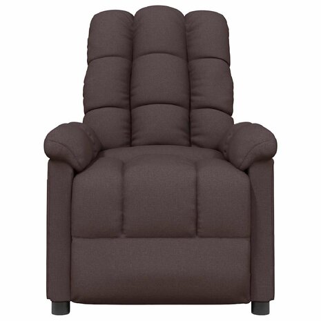Massagestoel stof donkerbruin 3