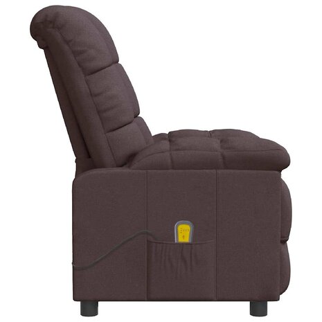 Massagestoel stof donkerbruin 4