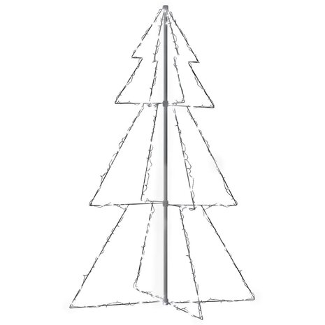 Kegelkerstboom 200 LED's binnen en buiten 98x150 cm 2