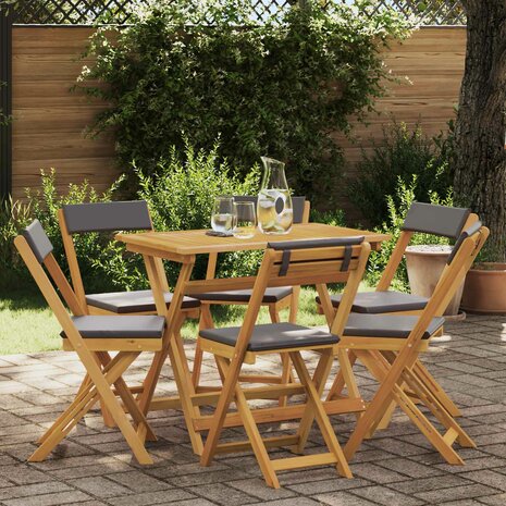 Bistrostoelen voor buiten 6 pcs Donkergrijs 40 x 53 x 80 cm 1