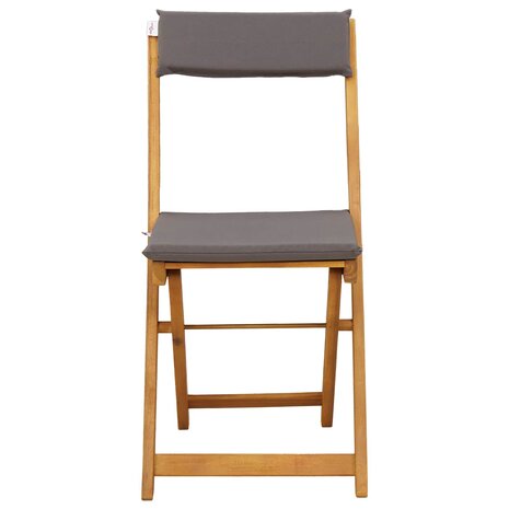 Bistrostoelen voor buiten 6 pcs Donkergrijs 40 x 53 x 80 cm 5