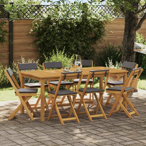 Bistrostoelen voor buiten 8 pcs Donkergrijs 40 x 53 x 80 cm 1