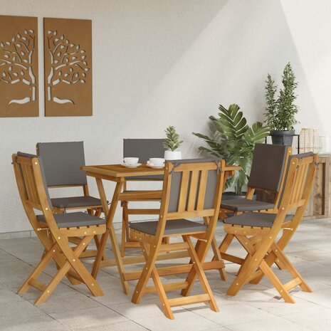 Bistrostoelen voor buiten 6 pcs Donkergrijs 38 x 46 x 85 cm 3
