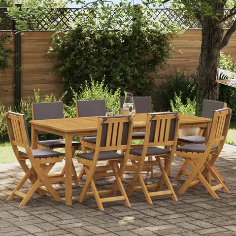 Bistrostoelen voor buiten 8 pcs Donkergrijs 38 x 46 x 85 cm 1