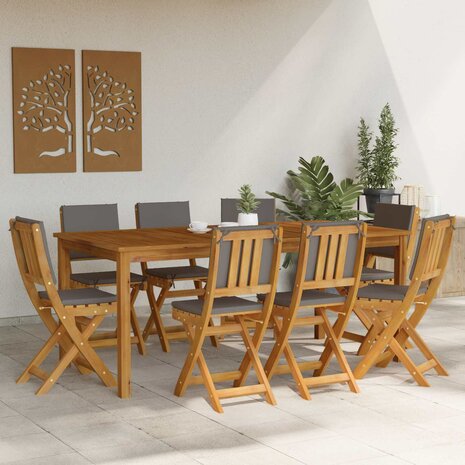 Bistrostoelen voor buiten 8 pcs Donkergrijs 38 x 46 x 85 cm 3