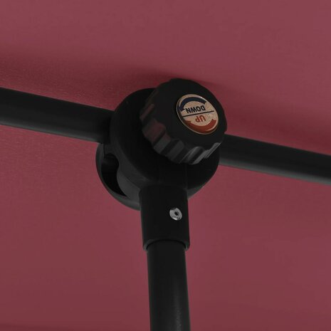 Parasol met aluminium paal 180x110 cm bordeauxrood 8