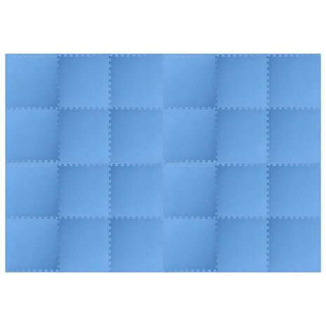Vloermatten 24 st 8,64 ㎡ EVA-schuim blauw 4