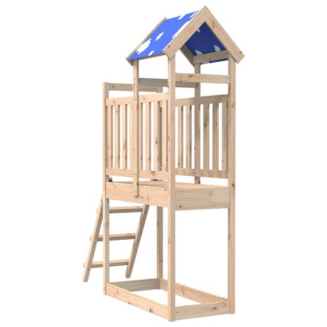 Speeltoren Bruin 52,5 x 110,5 x 215 cm Massief grenenhout 2