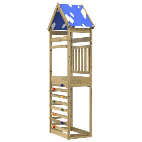 Speeltoren Bruin 52,5 x 85 x 265 cm Massief ge&iuml;mpregneerd hout 2