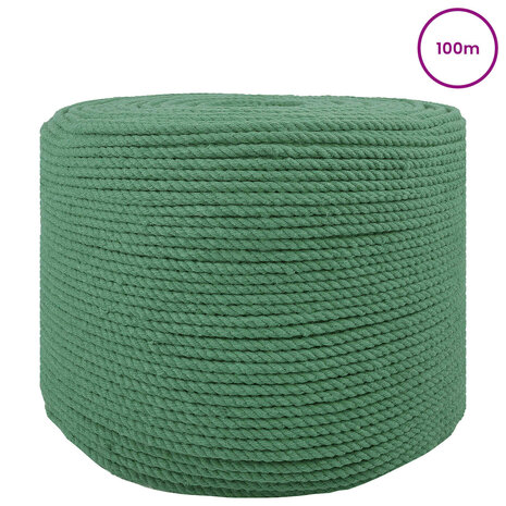 Touw Groen 0,4 x 0,4 x 10000 cm Katoen 2