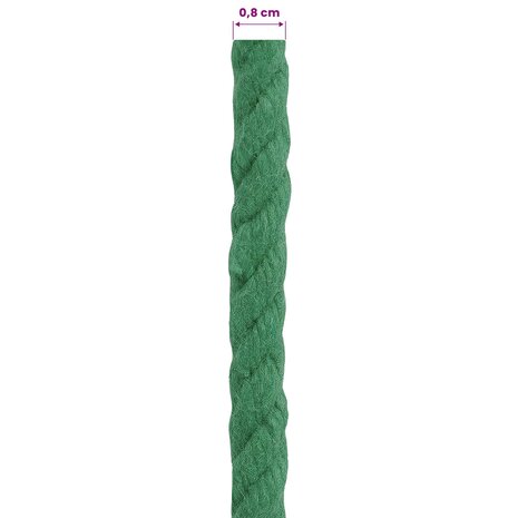 Touw Groen 0,8 x 0,8 x 2500 cm Katoen 5