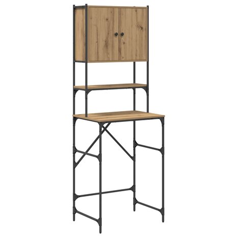 Wasmachinekast Artisan Eiken 68 x 48,5 x 194 cm Bewerkt hout 2