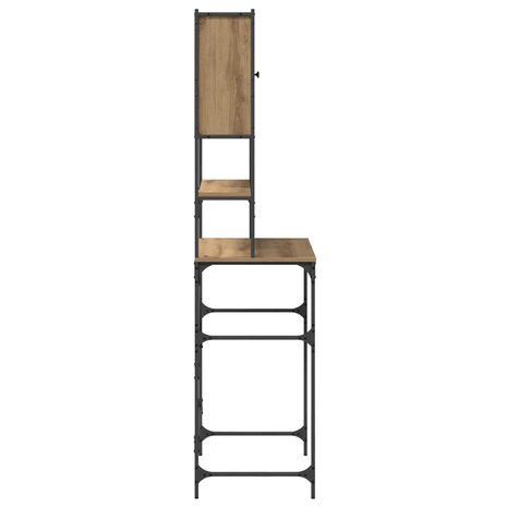 Wasmachinekast Artisan Eiken 68 x 48,5 x 194 cm Bewerkt hout 7