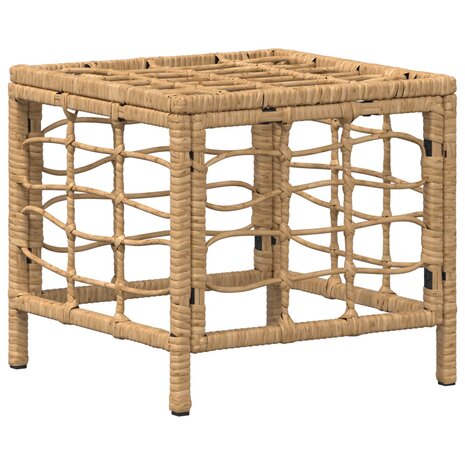 Tuin eettafelset 3 st Natuur en Wit Poly Riet en Acaciahout 6