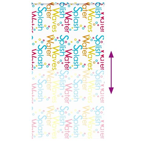 Doucherolgordijn met cassette 120x240 cm stofbreedte 116 cm 5