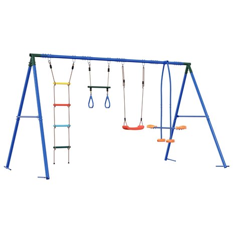Buiten Schommelset Meerkleurig 330 x 185 x 185 cm Staal en PE 6