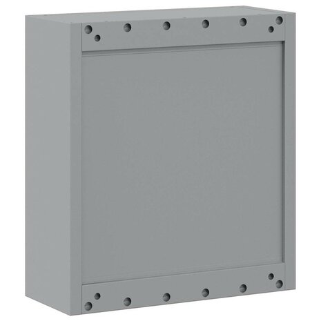Gereedschapskast met plank Zwart en Grijs 50 x 20 x 55 cm 6