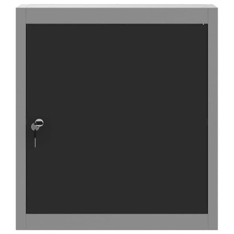 Gereedschapskast met plank Zwart en Grijs 50 x 20 x 55 cm 7