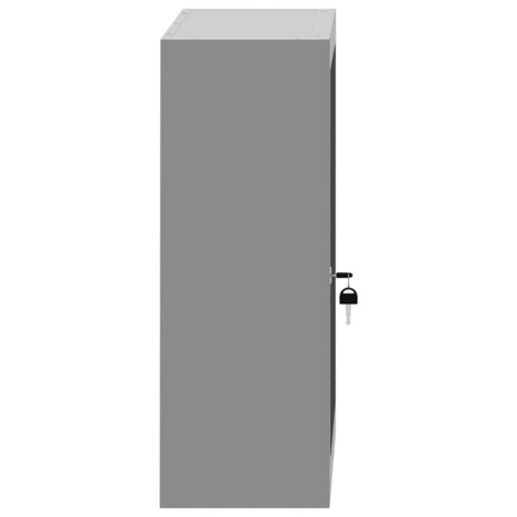Gereedschapskast met plank Zwart en Grijs 50 x 20 x 55 cm 8