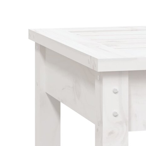 Tuinbank 50x44x45 cm massief grenenhout wit 6