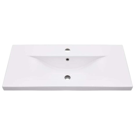 Wastafelframe met inbouwwastafel ijzer zwart 6