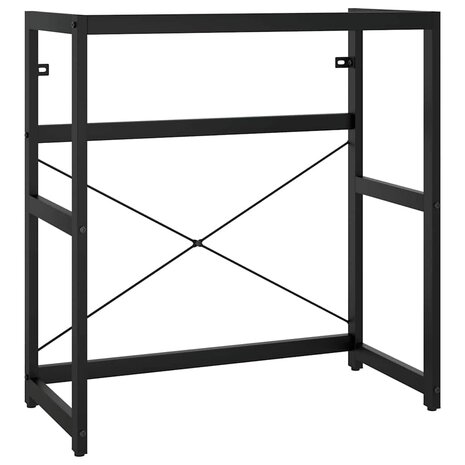 Wastafelframe 79x38x83 cm ijzer zwart 2