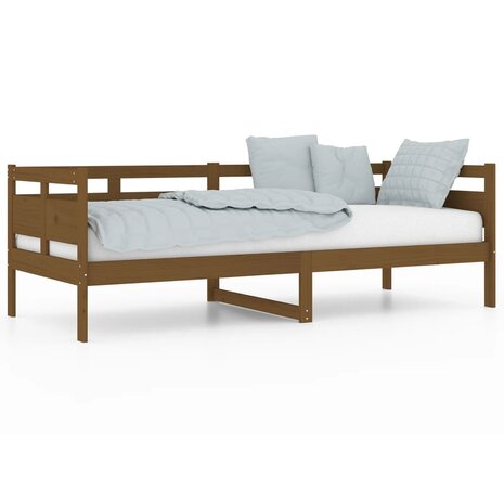 Slaapbank massief grenenhout honingbruin 80x200 cm 2