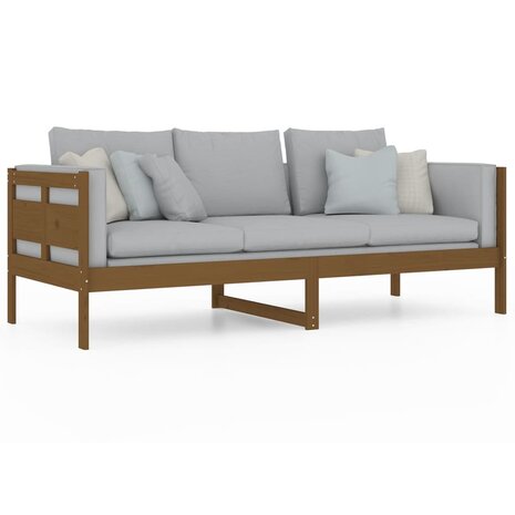 Slaapbank massief grenenhout honingbruin 80x200 cm 7