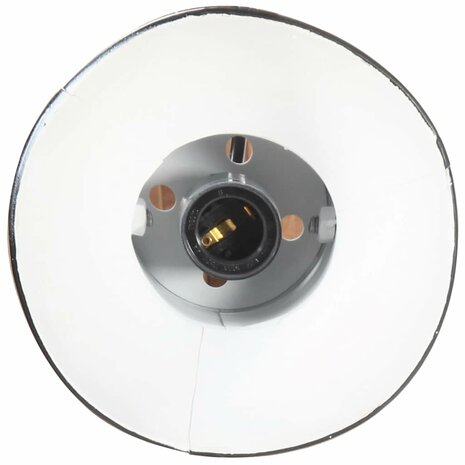 Wandlamp industrieel rond E27 zwart 8