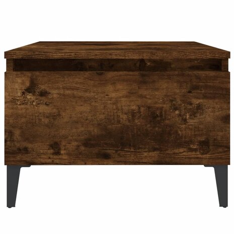 Bijzettafel 50x46x35 cm bewerkt hout gerookt eikenkleurig 6
