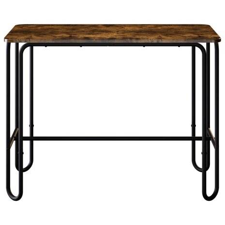 Eettafel 100 x 50 x 75 cm Bewerkt hout Gerookt eiken 3
