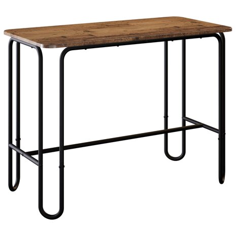 Eettafel 100 x 50 x 75 cm Bewerkt hout Oud hout Rechthoekig 2