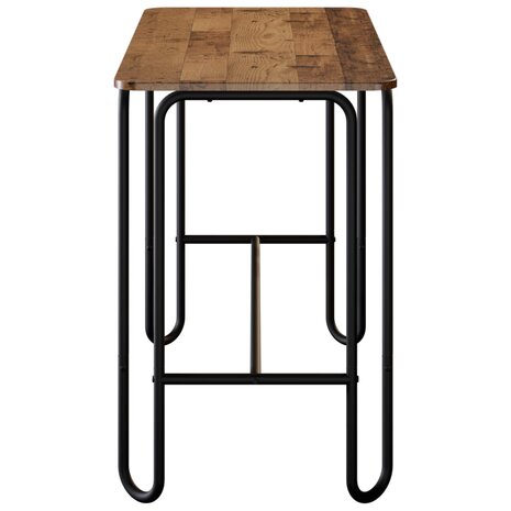 Eettafel 100 x 50 x 75 cm Bewerkt hout Oud hout Rechthoekig 4