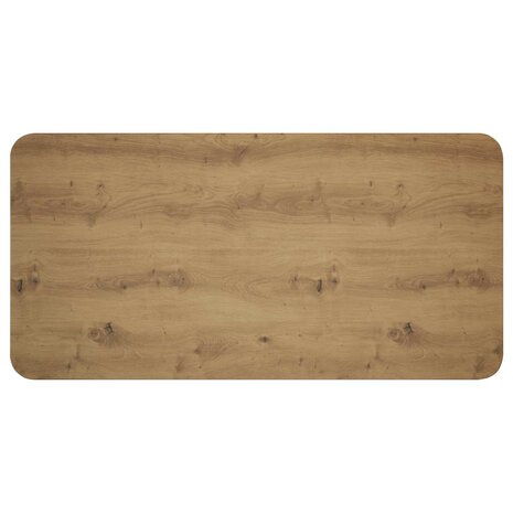 Eettafel 100 x 50 x 75 cm Bewerkt hout Artisanaal eiken 5