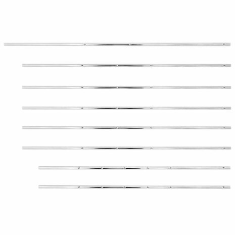 Staven voor voetbaltafel 8 st 15,9 mm 2
