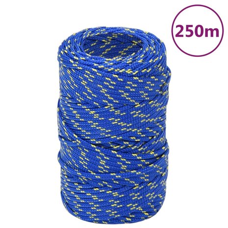 Boottouw 2 mm 250 m polypropyleen blauw 1