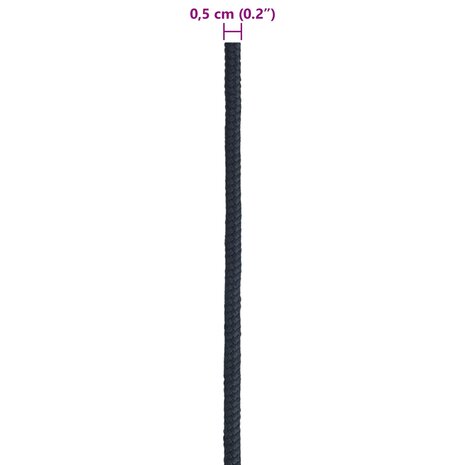 Boottouw 0.5 mm 25 m Koninklijk Blauw Polyester 7