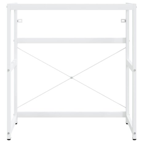 Wastafelframe 79x38x83 cm ijzer wit 4