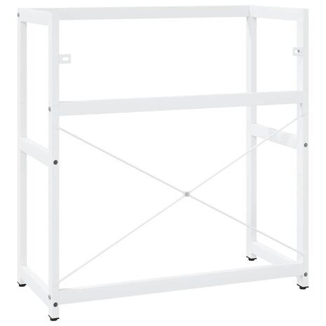 Wastafelframe 79x38x83 cm ijzer wit 6