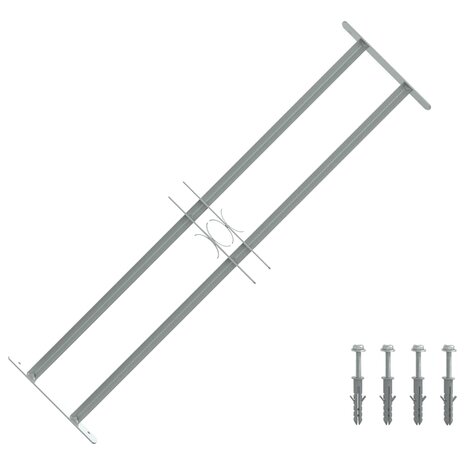 Raambeveiliging verstelbaar met 2 dwarsstangen 700-1050 mm 1