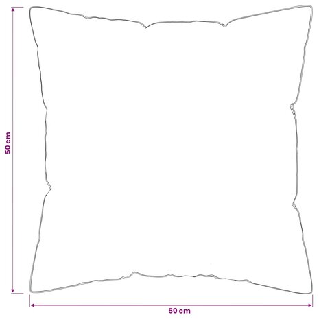 Hoofdkussen 2 st 50 x 50 cm Australisch Wol Wit 7