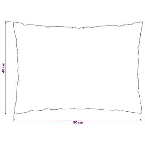 Hoofdkussen FULDA 40 x 80 cm 100% Ganzendons en Veer Wit 7
