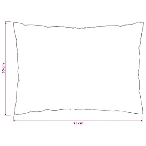 Hoofdkussen FULDA 50 x 75 cm 100% Ganzendons en Veer Wit 7