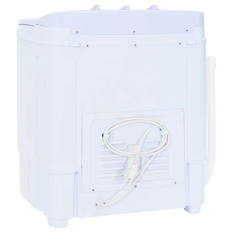 Mini Wasmachine met Twin Tub 3,6 kg Zwart en Wit 5