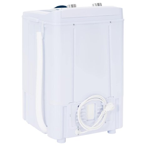 Mini Wasmachine met Enkele Wasbak 4,6 kg Blauw en Wit 5