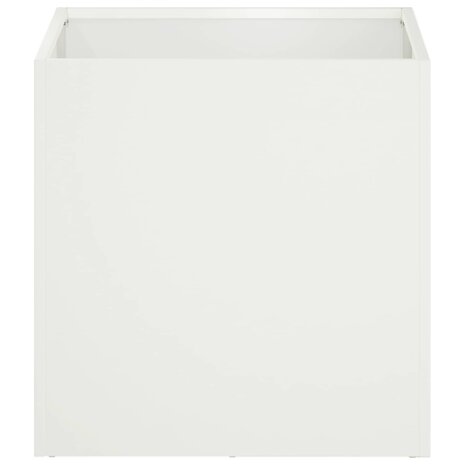 Plantenbak Wit 20 x 20 x 20 cm Koudgewalst staal 3